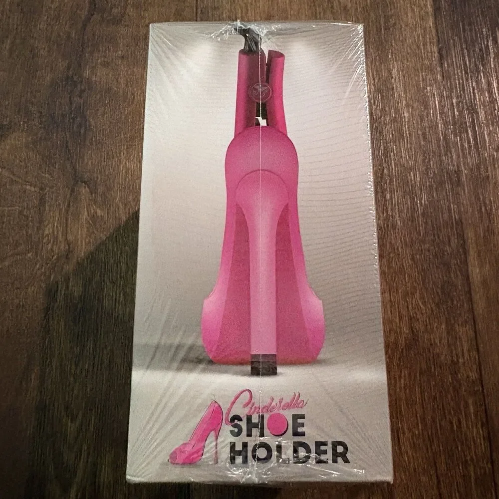 Royale Cinderella Shoe Holder Hot Pink Flat Iron Curling Iron Holder NEW Sealed